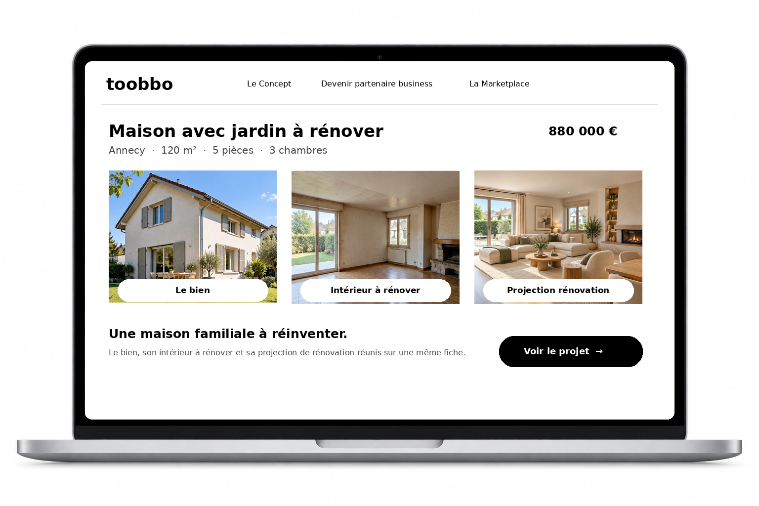 Aperçu de la marketplace toobbo